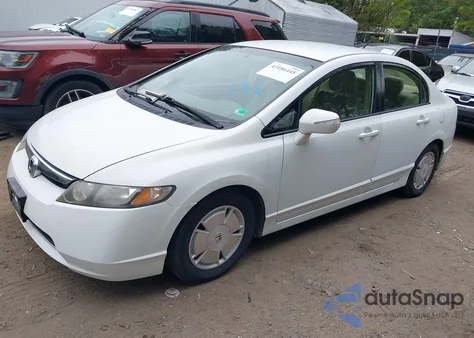 2008 Honda Civic Hybrid из США, поврежденный, VIN JHMFA36268S029616